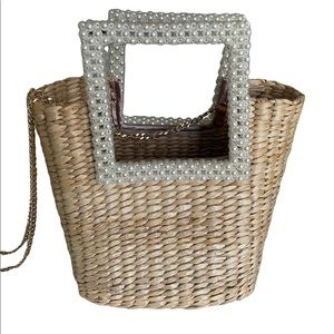 Pretty Summer bag.  Details in pearls. Almost new.